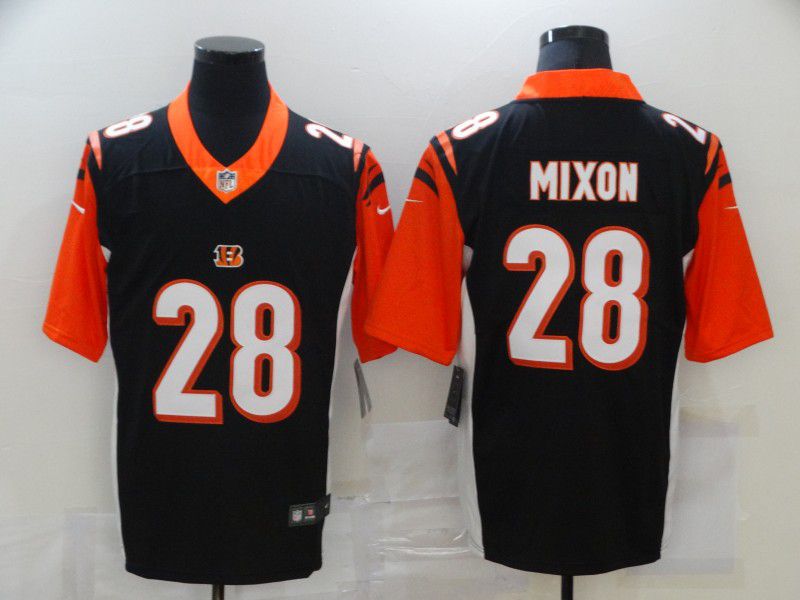 Men Cincinnati Bengals #28 Mixon Black Nike Vapor Untouchable Limited 2020 NFL Nike Jerseys